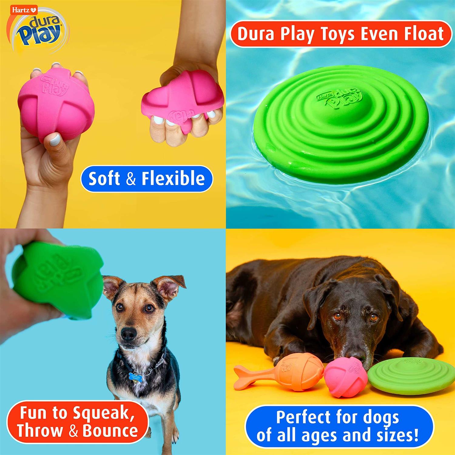 Hartz Dura Play Ball Dog Toy