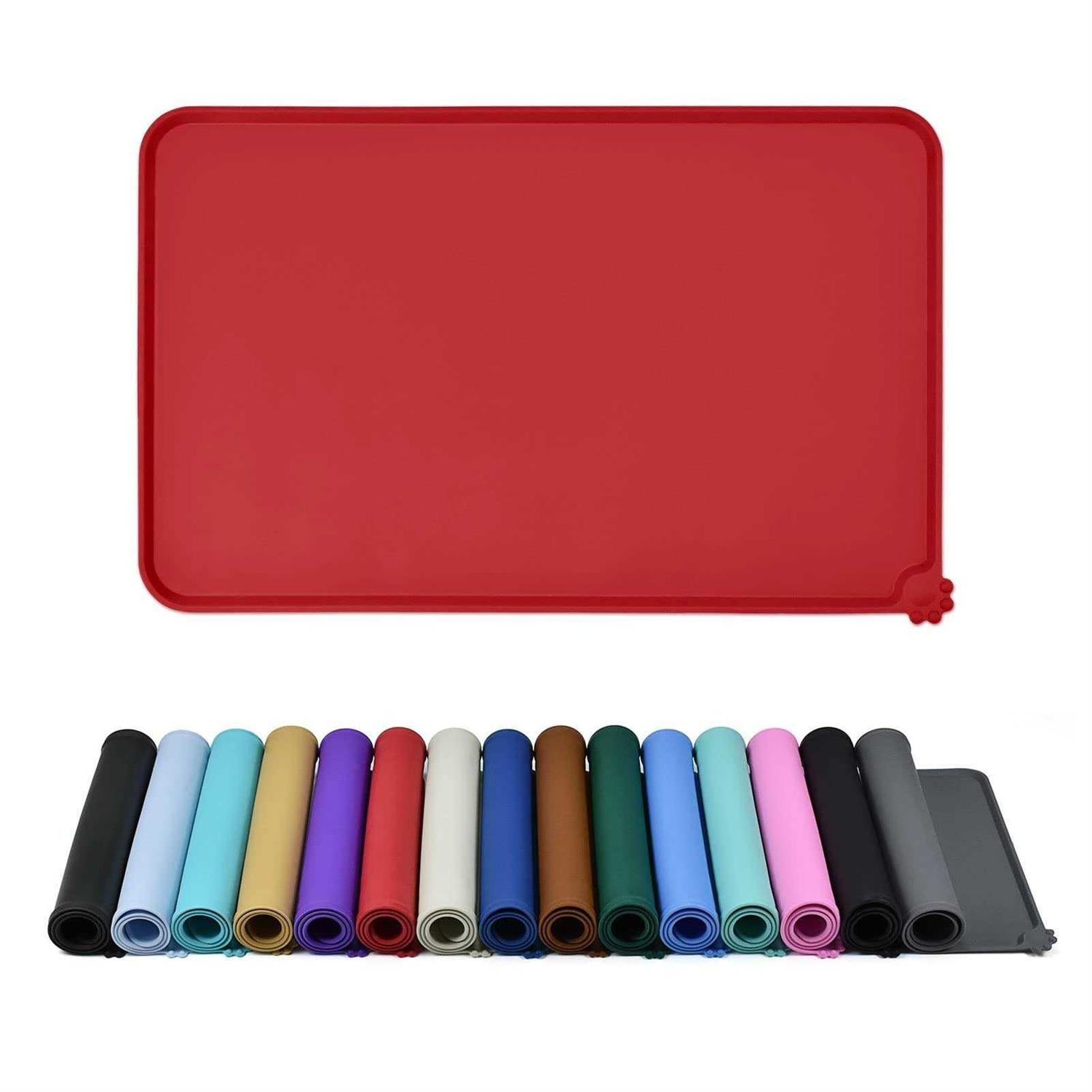 Reopet Silicone Dog cat Bowl Mat Non-Stick Food Pad Water cushion Waterproof