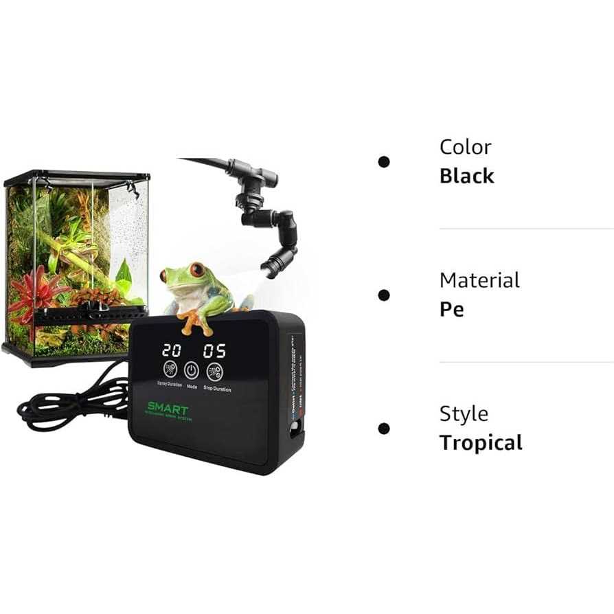 MYGIIKAKA Reptile Fogger Automatic Reptile Mister Fogger for Terrarium
