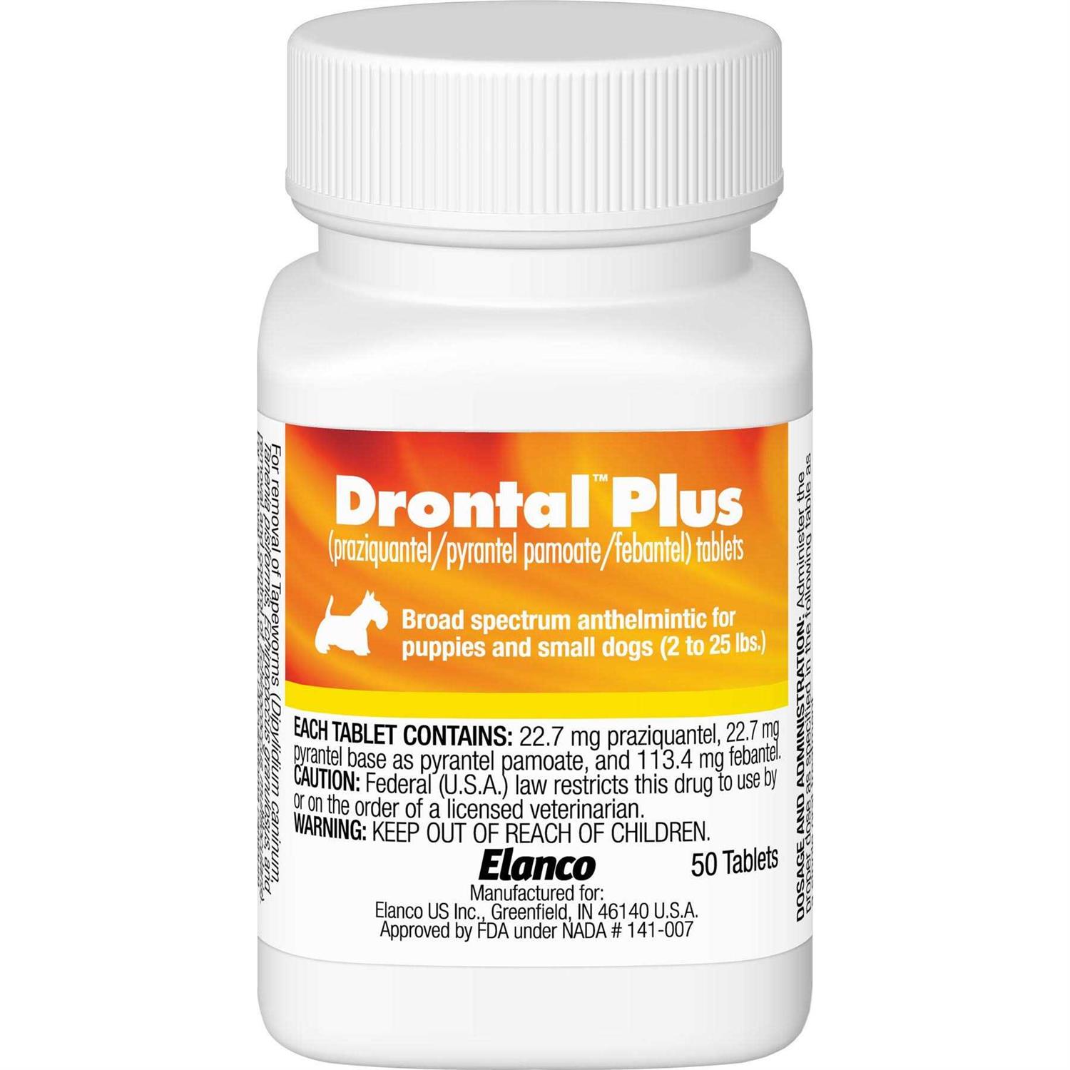 Drontal Plus for Small Dogs 2-25 lbs 22.7 mg