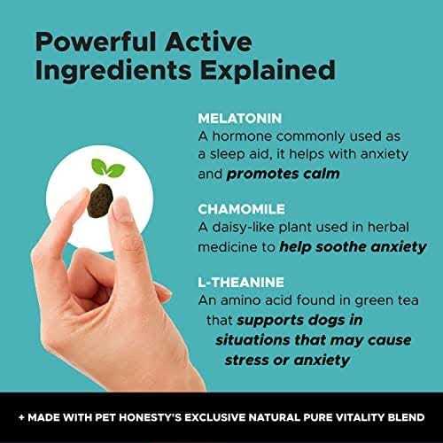 Pet Honesty Melatonin Calming Max Strength Dog Chew Supplement