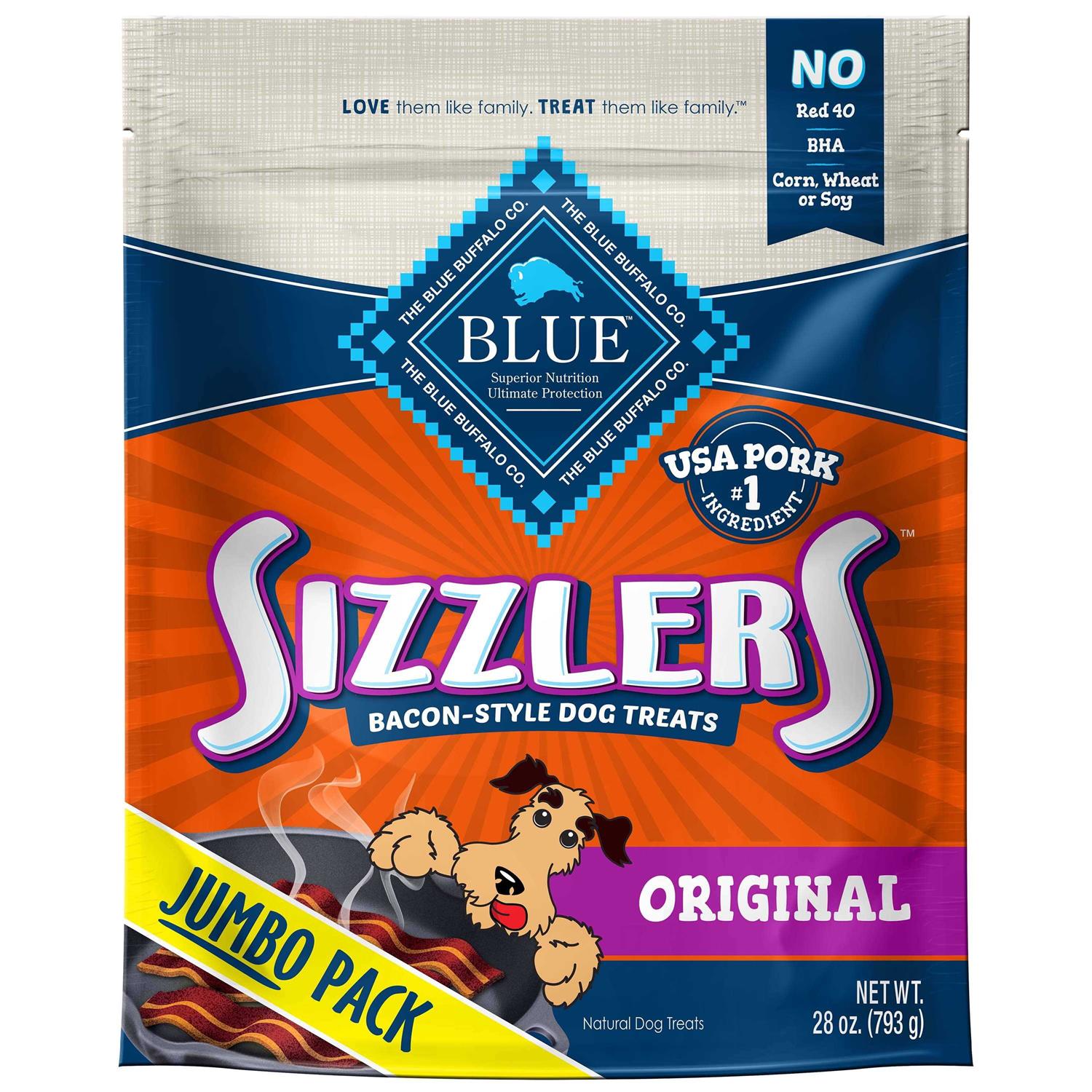 Blue Buffalo Sizzlers Bacon-Style Dog Treats