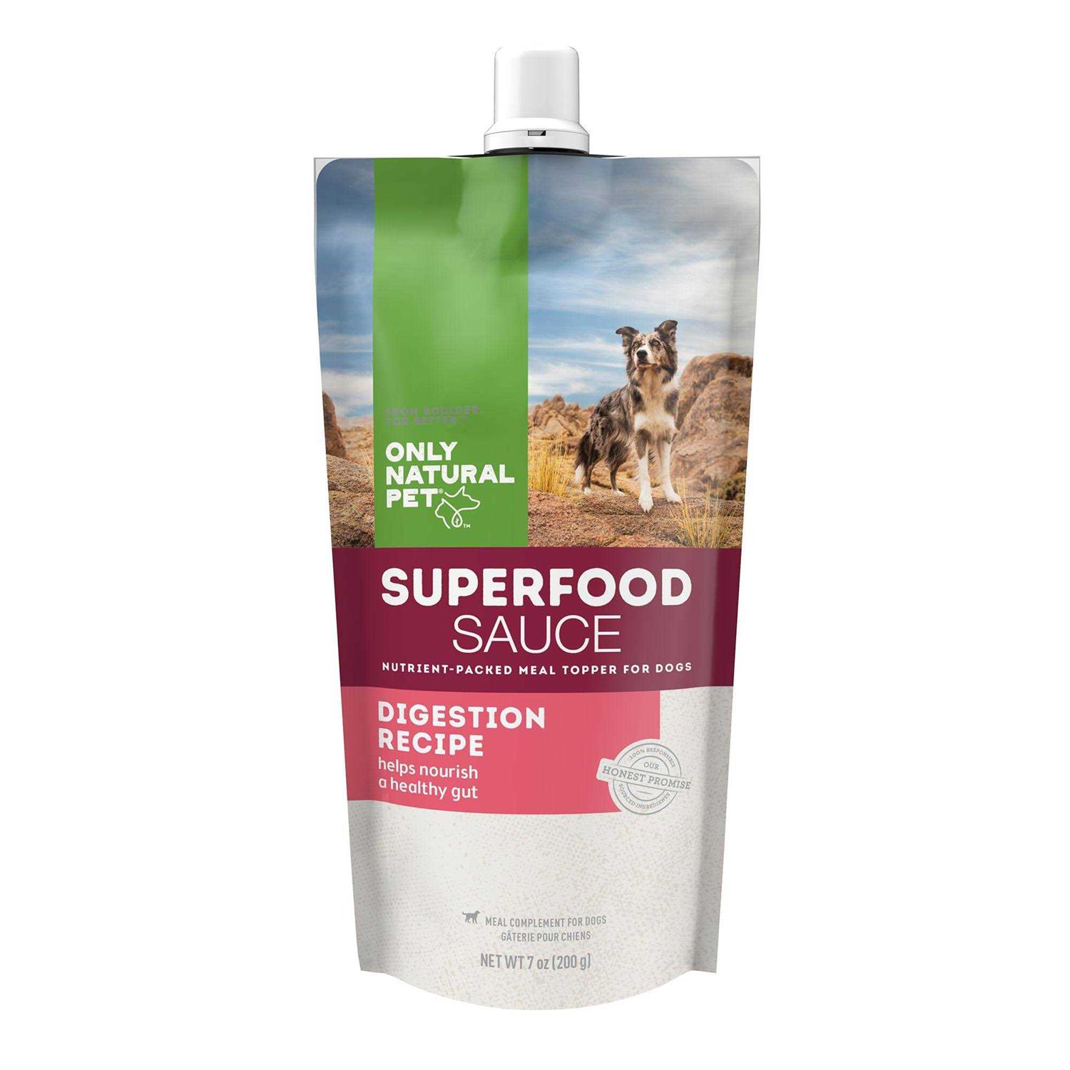 Only Natural Pet Superfood Sauce Digestive Support All Life Stage Dog Meal Topper