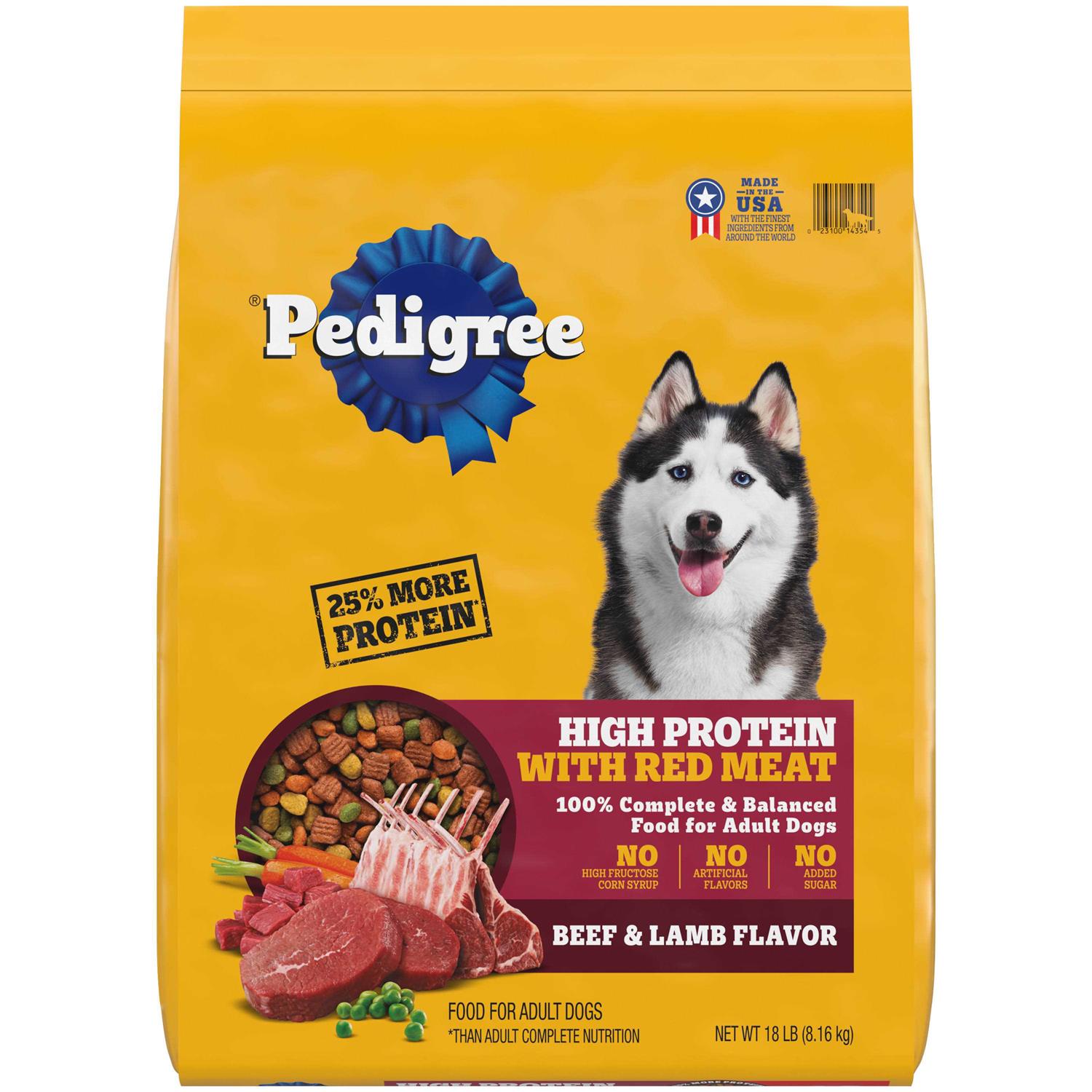 Pedigree High Protein Adult Dry Dog Food Beef and Lamb