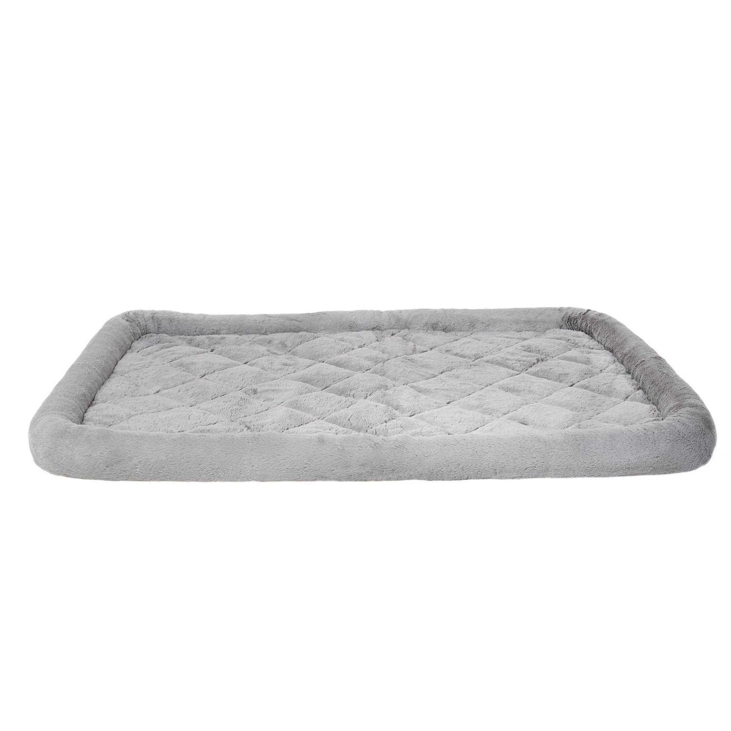 Top Paw Plush Crate Mat Grey