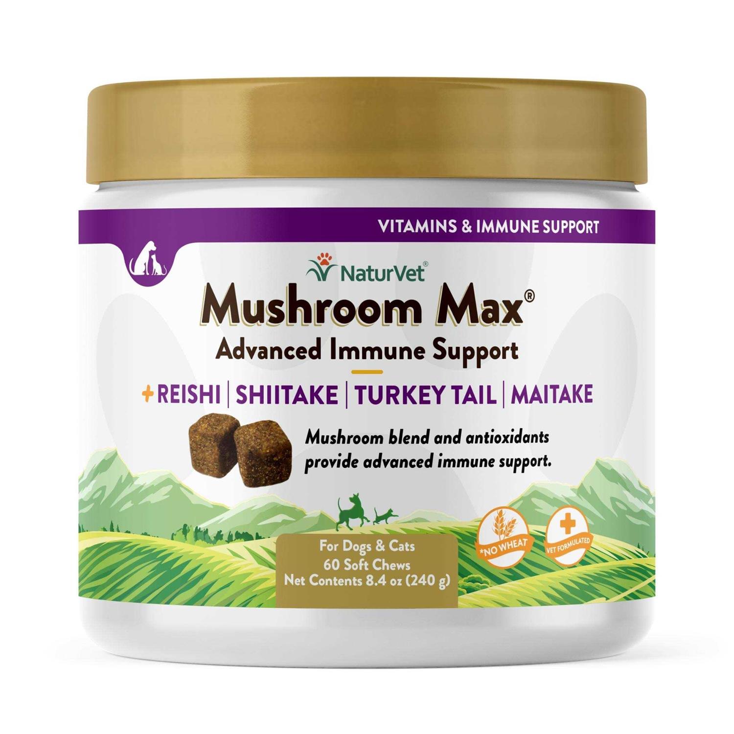 NaturVet Mushroom Max Advanced Immune Support Soft Chews