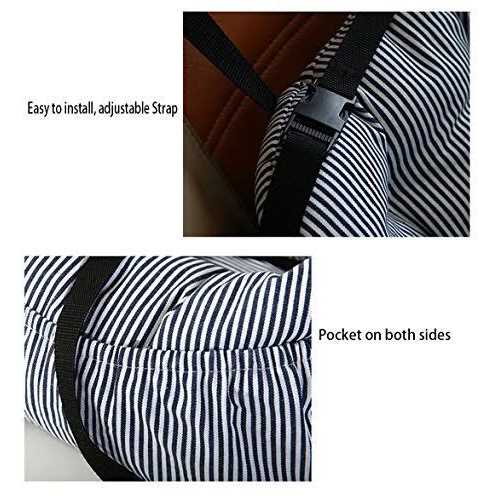 BLOBLO Dog Car Seat Pet Booster Seat Pet Travel Safety Car Seat Dog Bed for Car with Storage Pocket