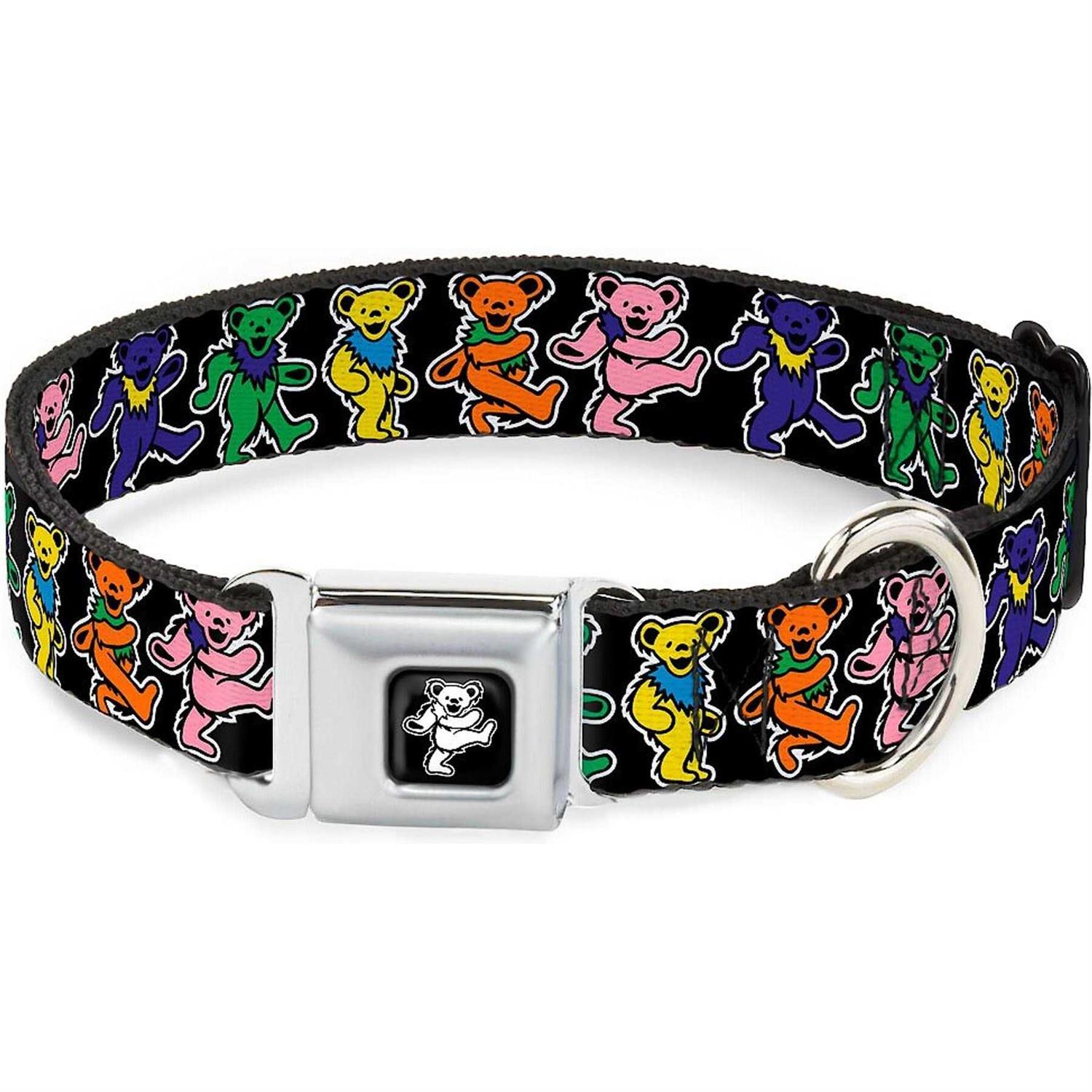 Grateful Dead Dancing Bears Dog Collar