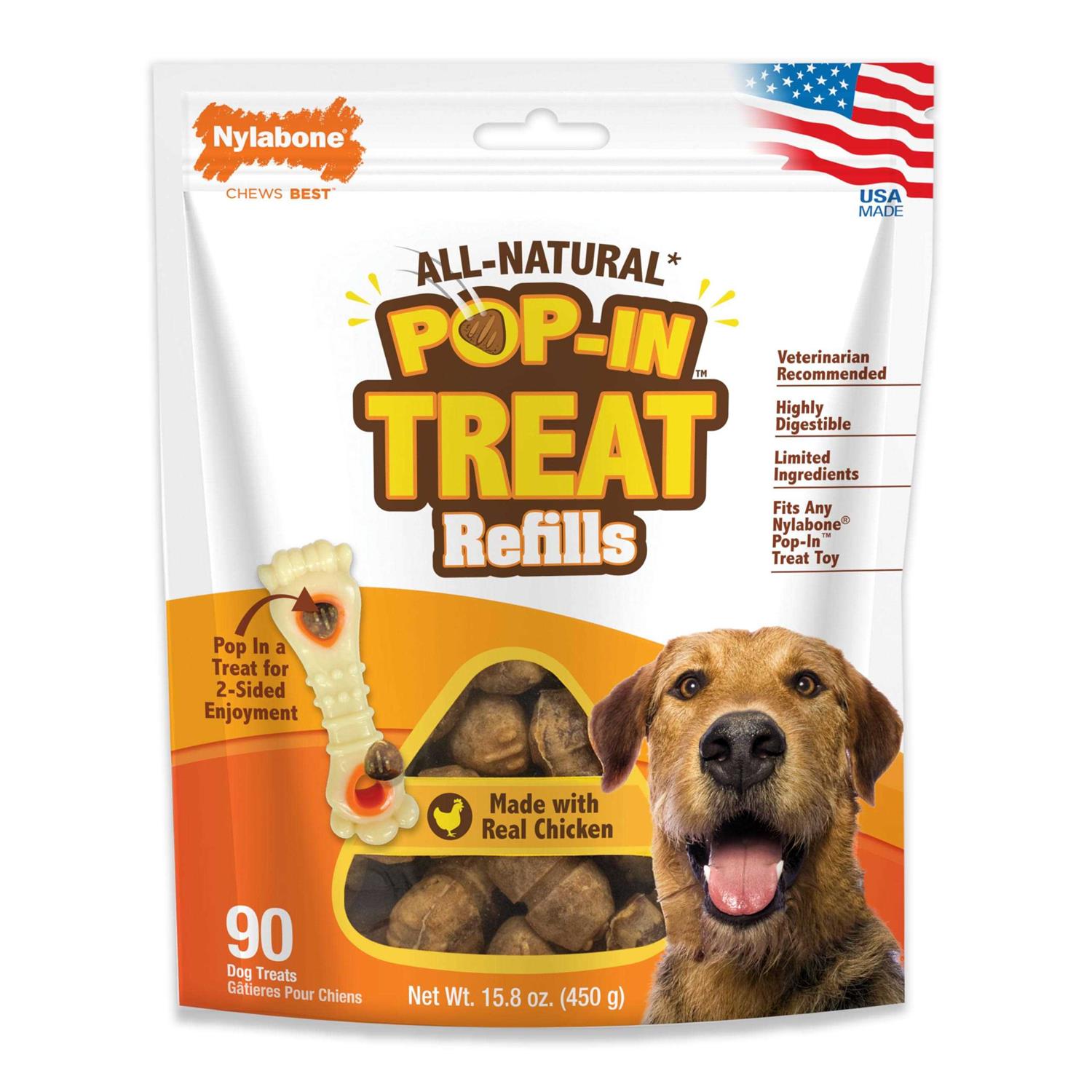 Nylabone Pop-In Dog Treat Refills