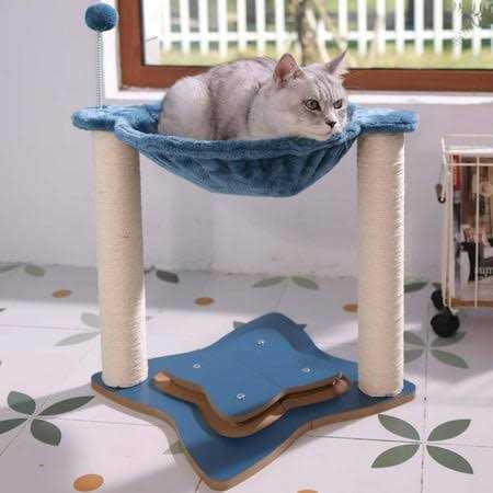 Petfamily 3 in 1 Cat Scratching Post with Hammock