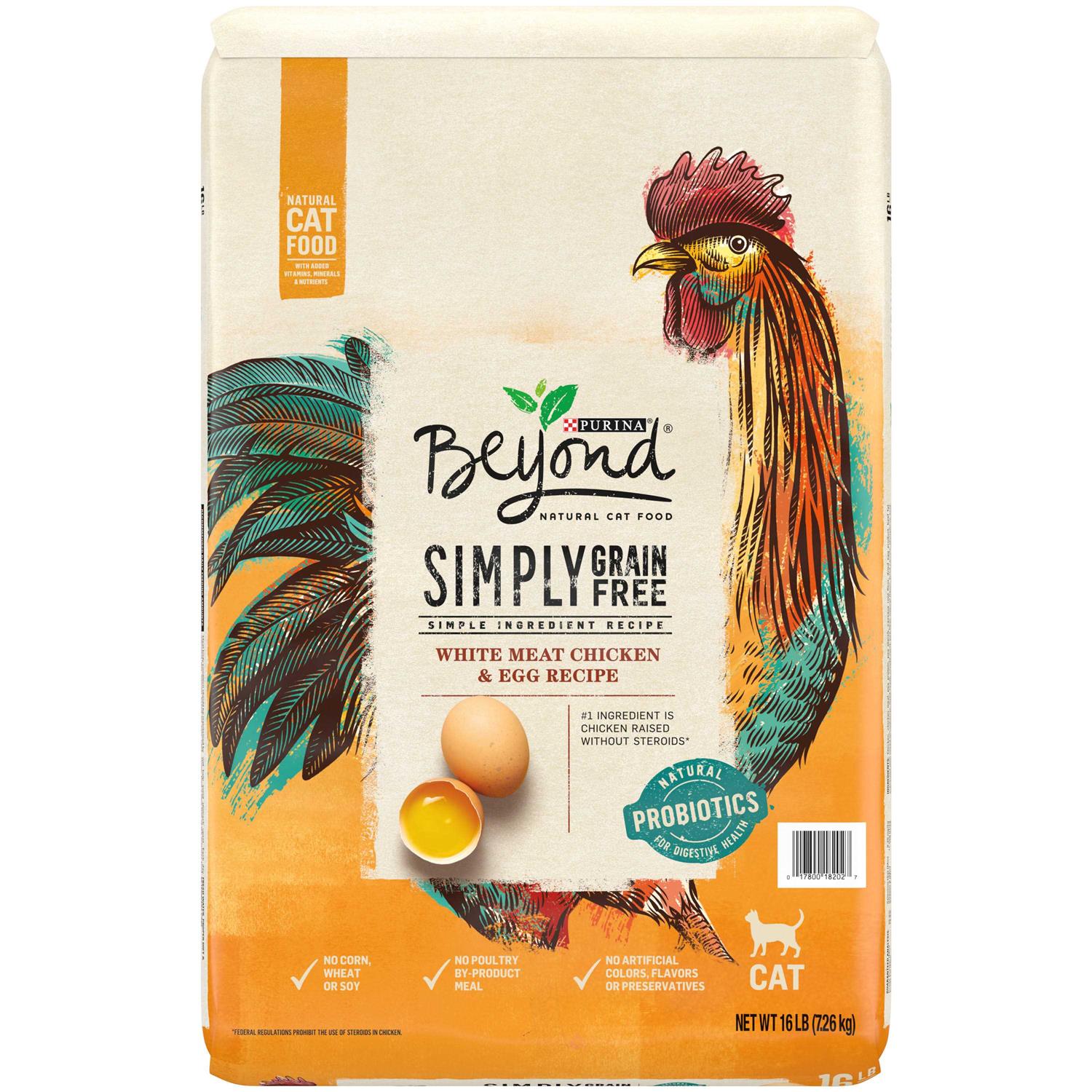 Purina Beyond Grain Free White Meat Chicken & Egg Recipe Natural Dry Cat Food