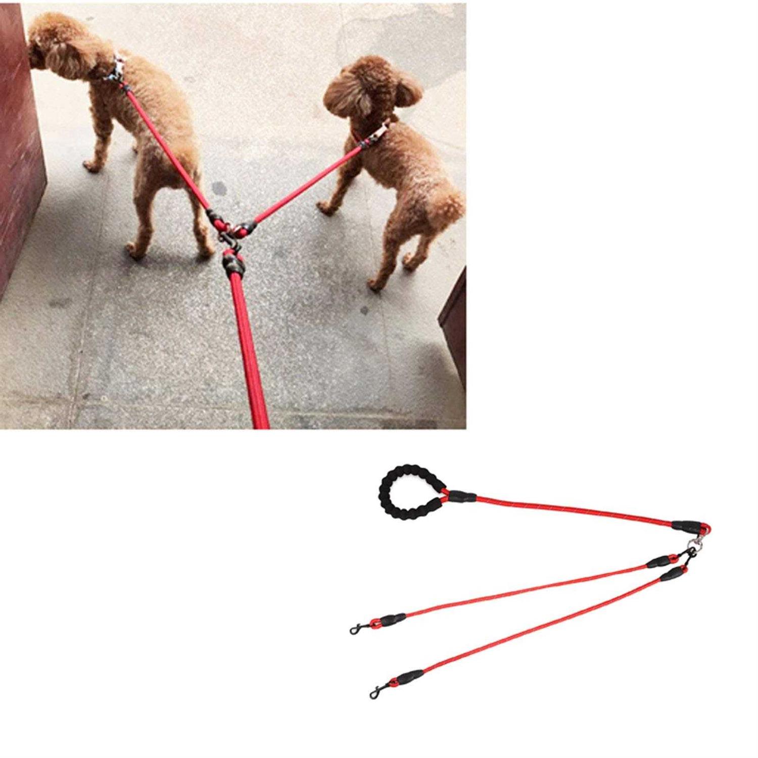 Greeney Way Dog Leash,No Tangle Multiple Dog Rope Leash Nylon Pet Straps for Dog Outdoor Walking