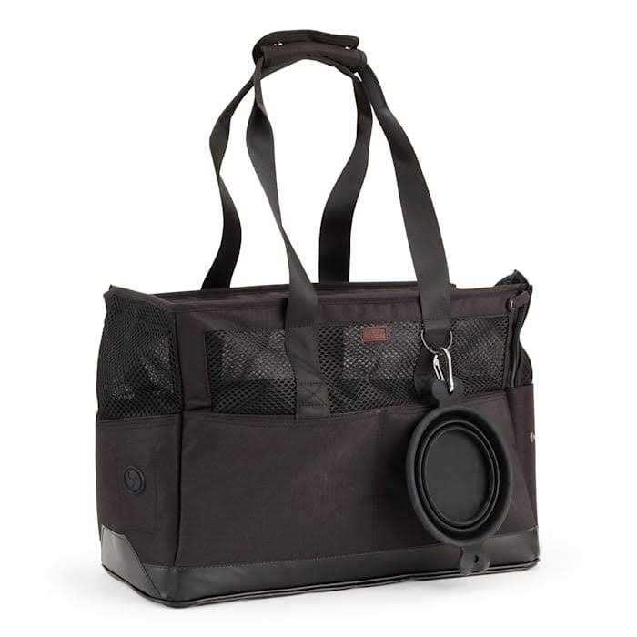 Reddy Black Canvas Dog Carrier Tote Made With Recycled Materials