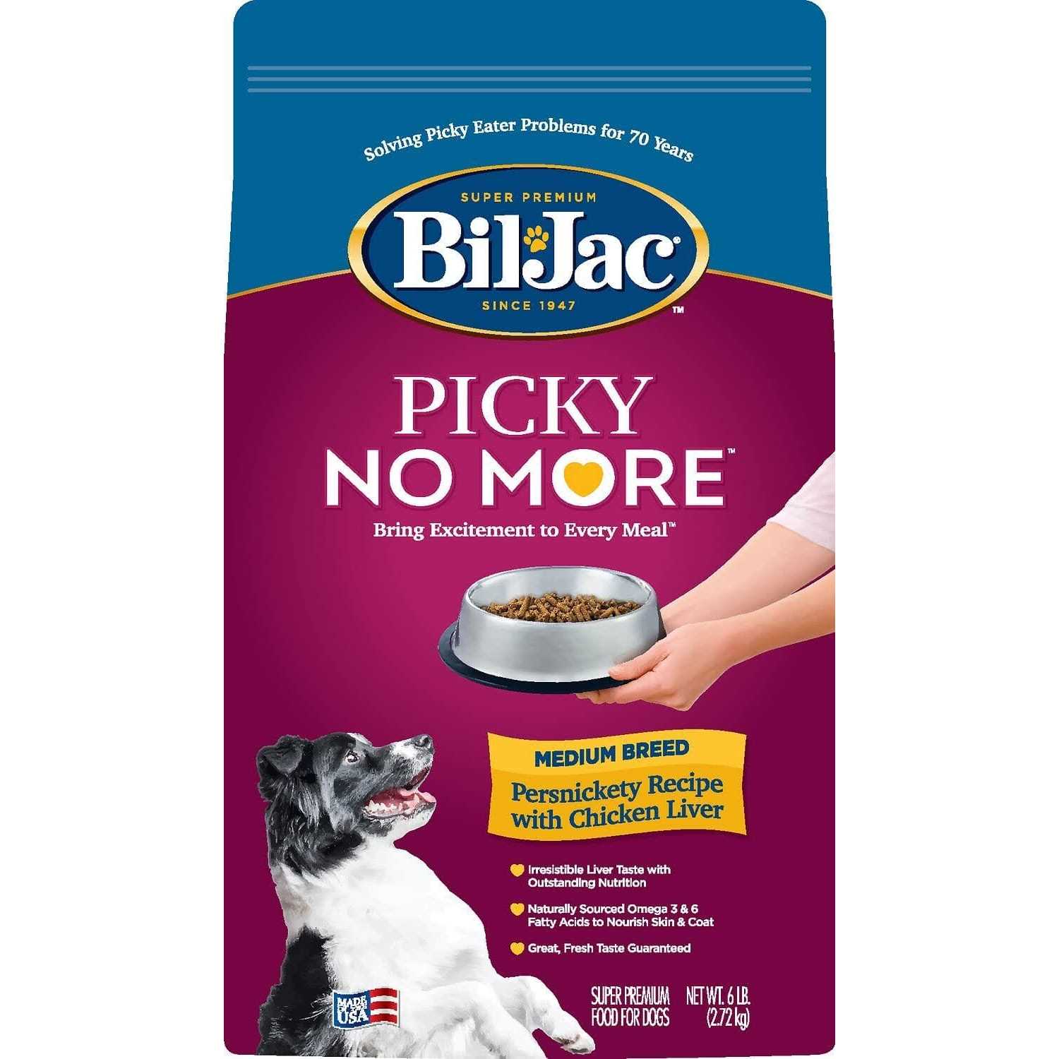 Bil-Jac Picky No More Breed Chicken Liver Recipe Dry Dog Food