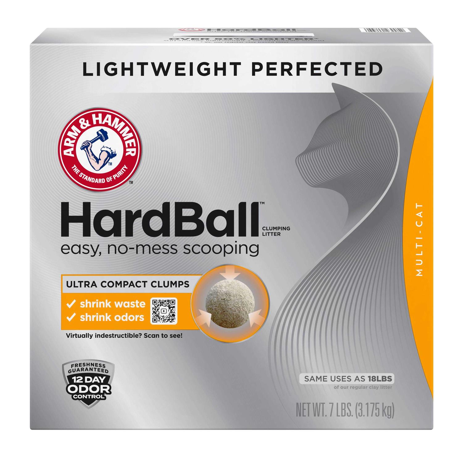Arm & Hammer Hardball Clumping Cat Litter Lightweight