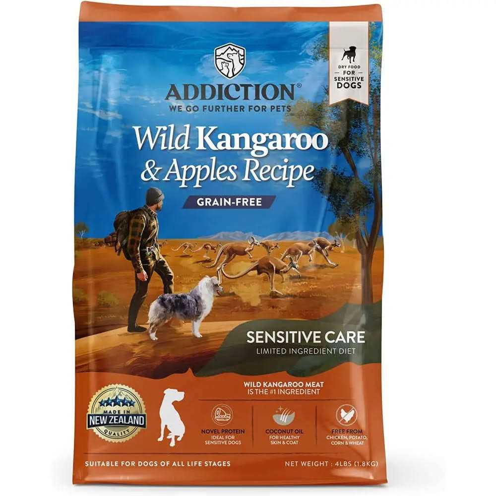 Addiction Wild Kangaroo & Apples Dry Dog Food Limited Ingredient Premium Protein
