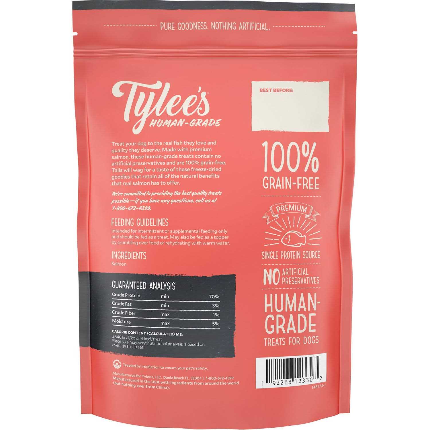 Tylee’s Salmon Human-Grade Freeze-Dried Dog Treats