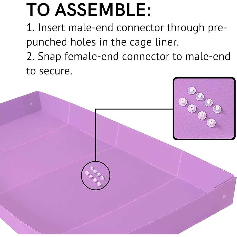 Midlee Guinea Pig Corrugated Plastic Cage Liners