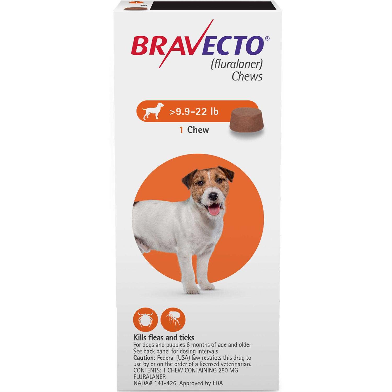 Bravecto Chews for Dogs 9.9-22 lbs