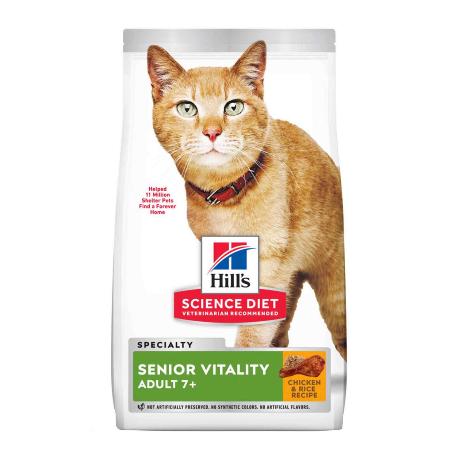 Hill’s Science Diet Adult 7+ Senior Vitality Dry Cat Food