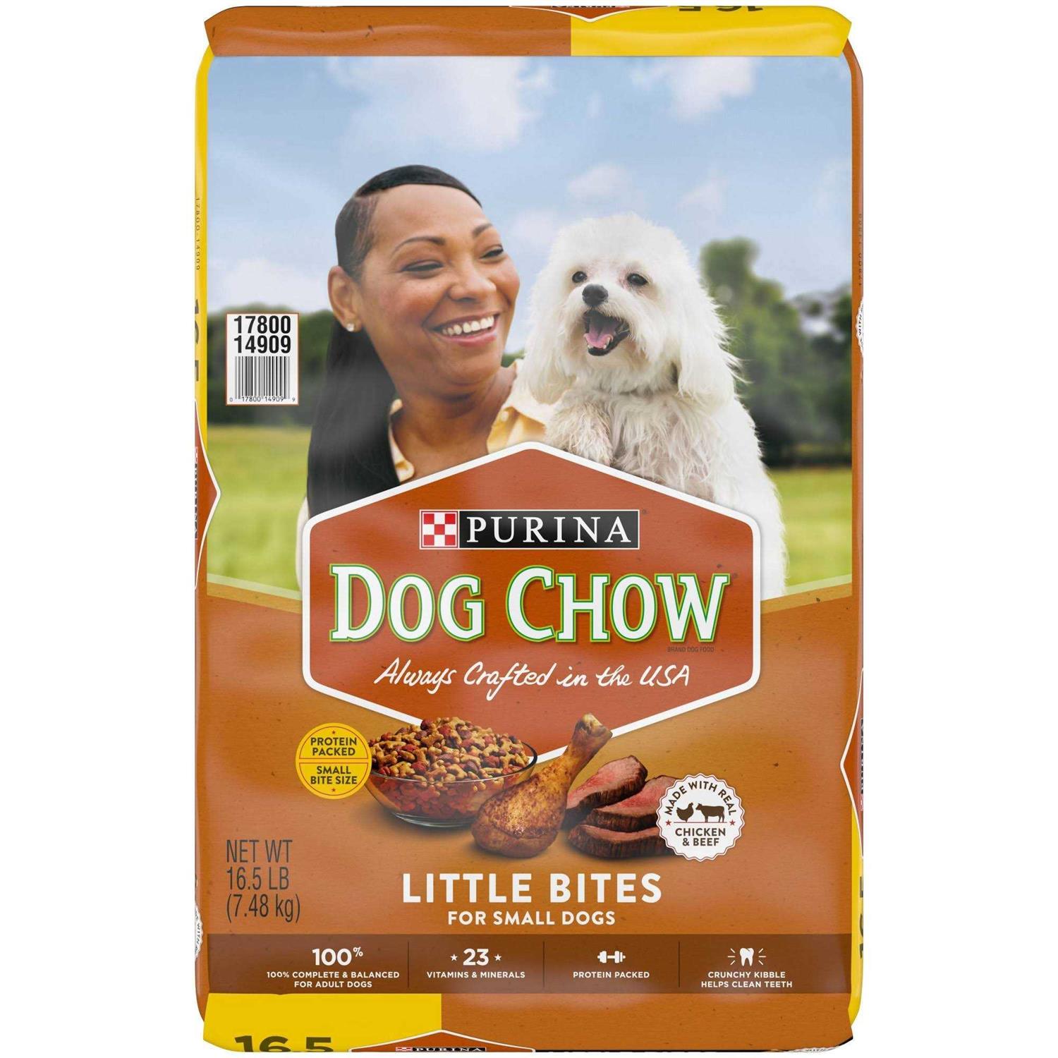 Purina Dog Chow Chicken & Beef Little Bites Dry Dog Food Bag