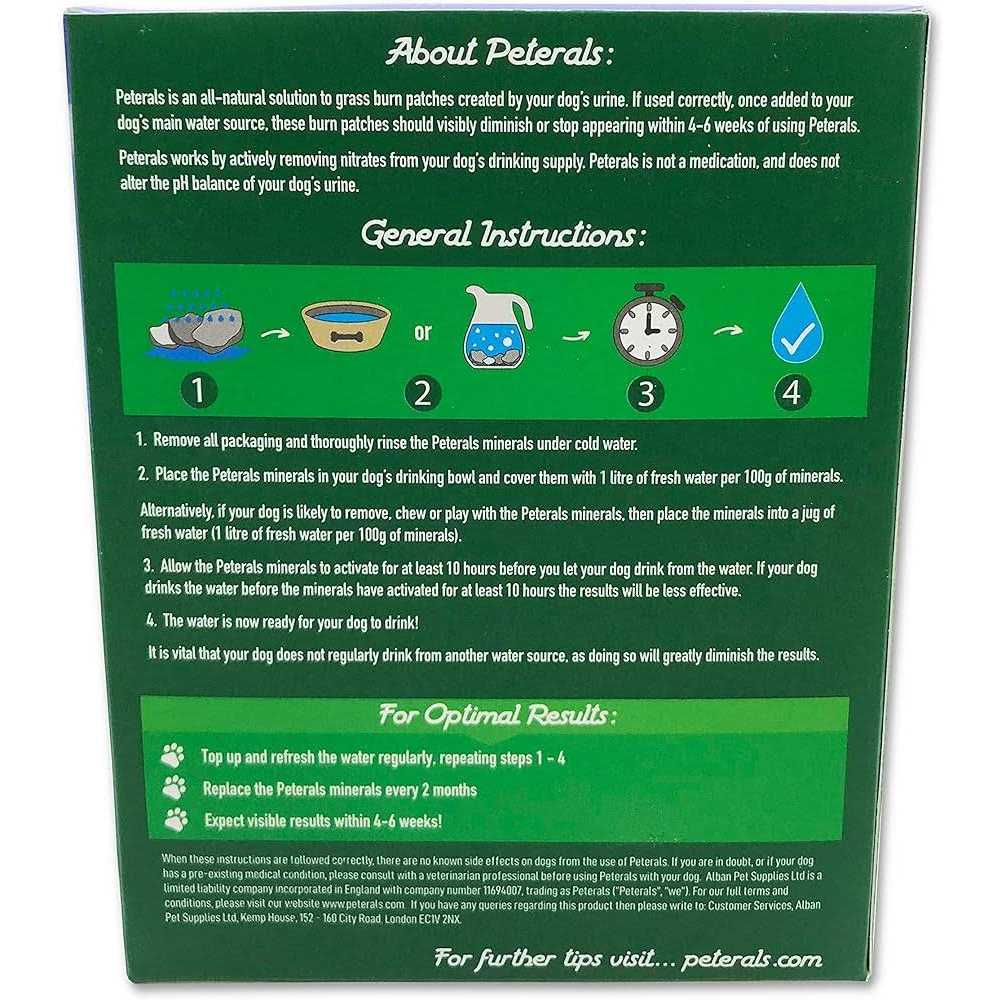 Peterals Natural Mineral Rocks to Prevent Lawn Grass Burn Yellow Patches from Dog Urine