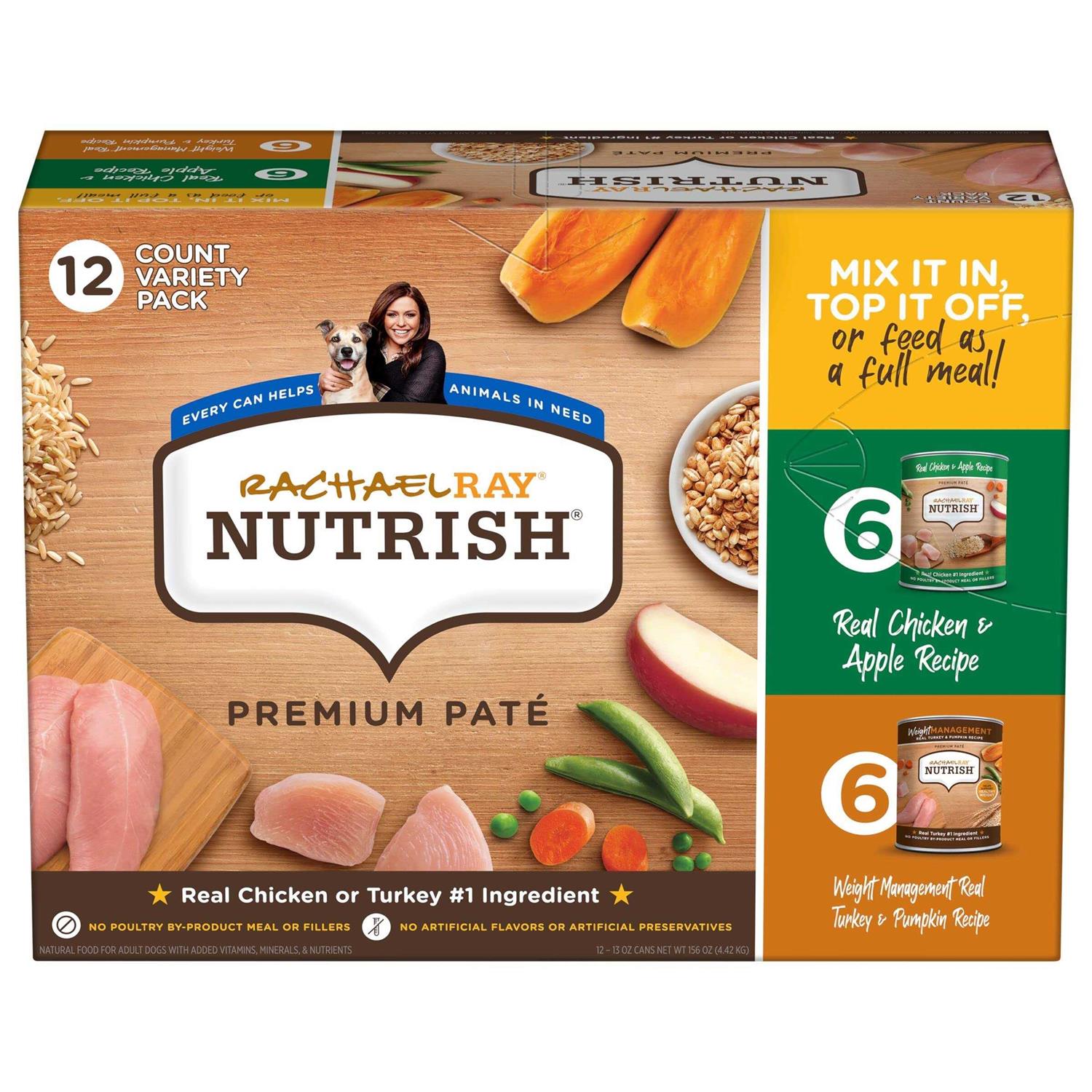 Rachael Ray Nutrish Premium Wet Dog Food Variety Pack