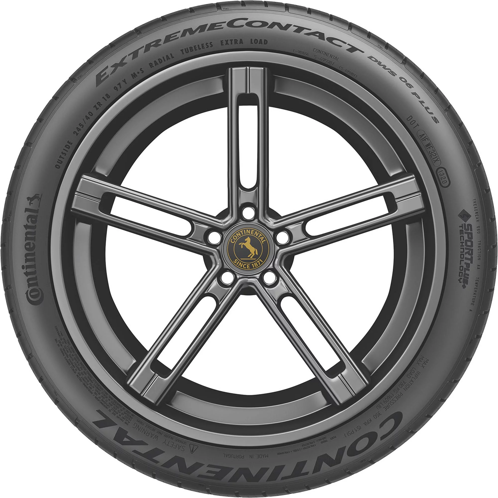 Continental ExtremeContact DWS06 PLUS All Season 215/45ZR17 91W XL Passenger Tire