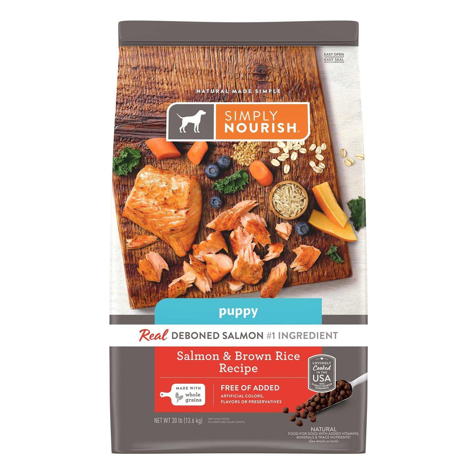 Simply Nourish Dry Puppy Food Salmon and