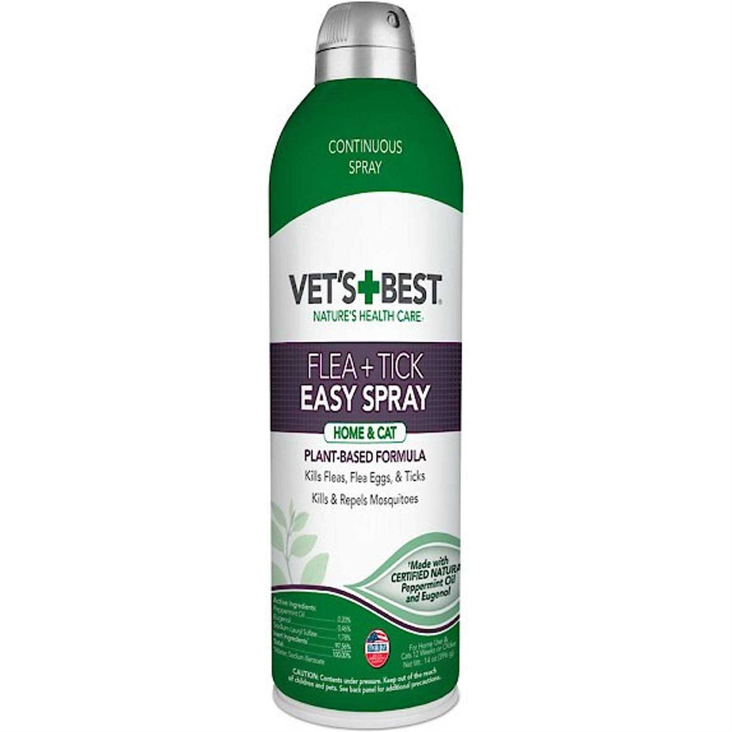 Vet’s Best Flea & Tick Easy Spray for Home & Cat