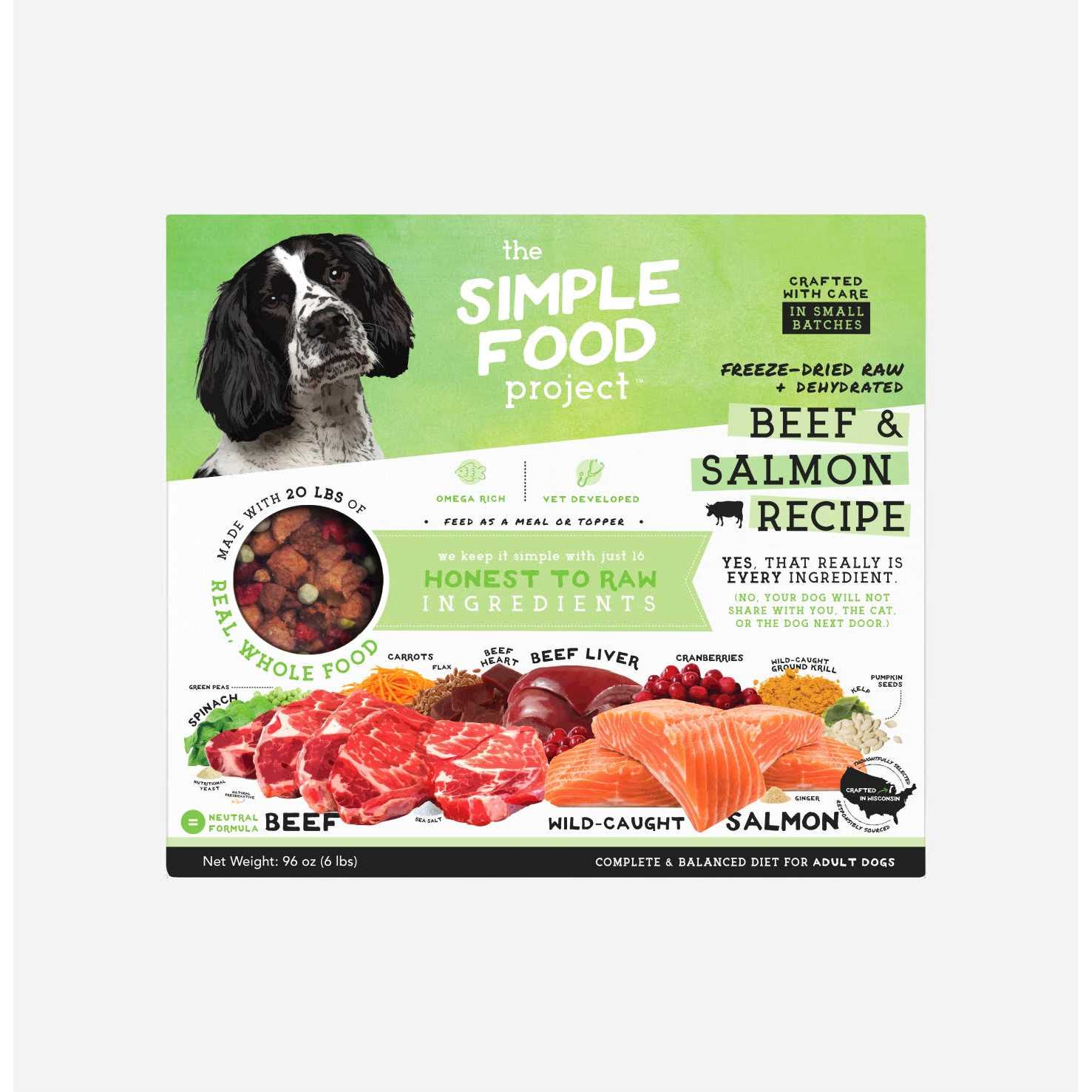 The Simple Food Project Freeze Dried Beef & Salmon