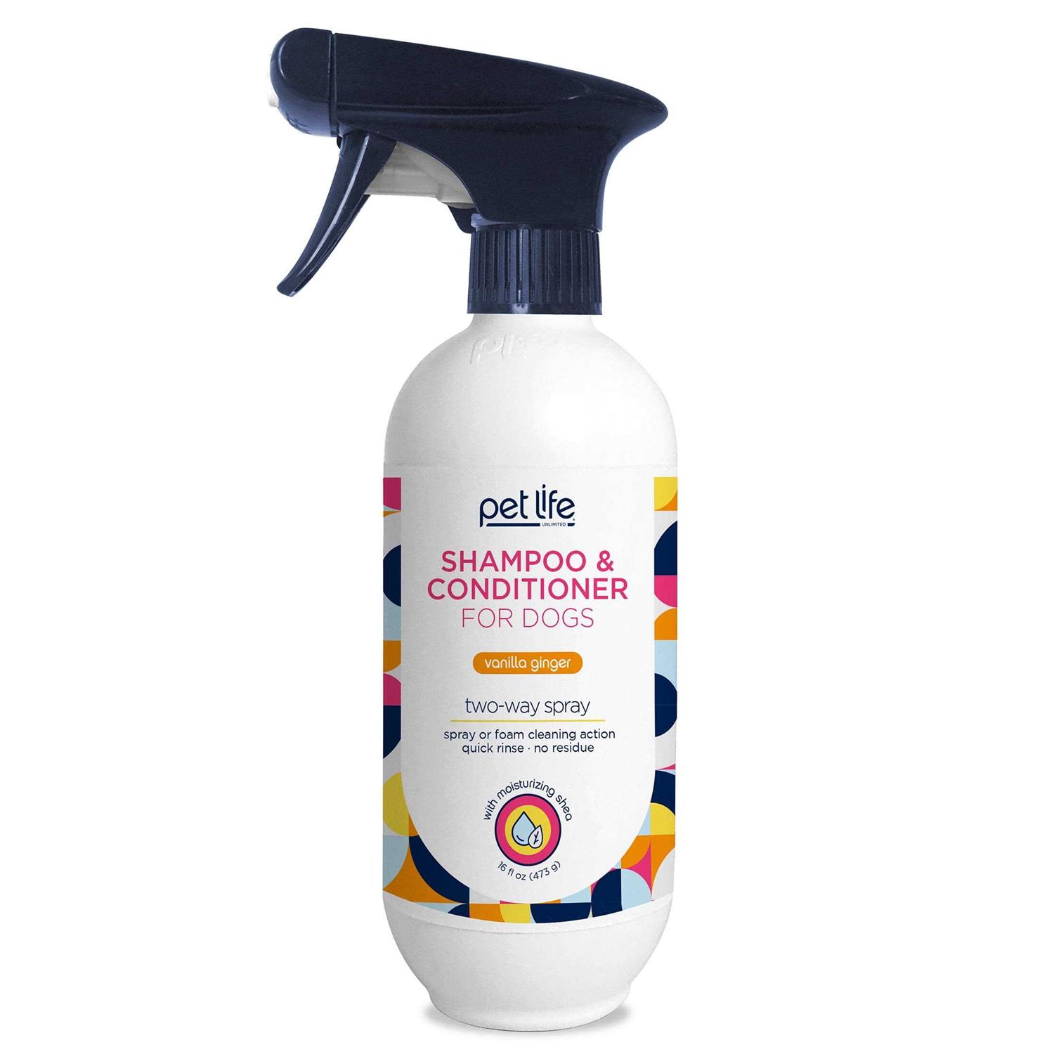 Pet Life Unlimited Dog Shampoo & Conditioner with Two-Way Spray