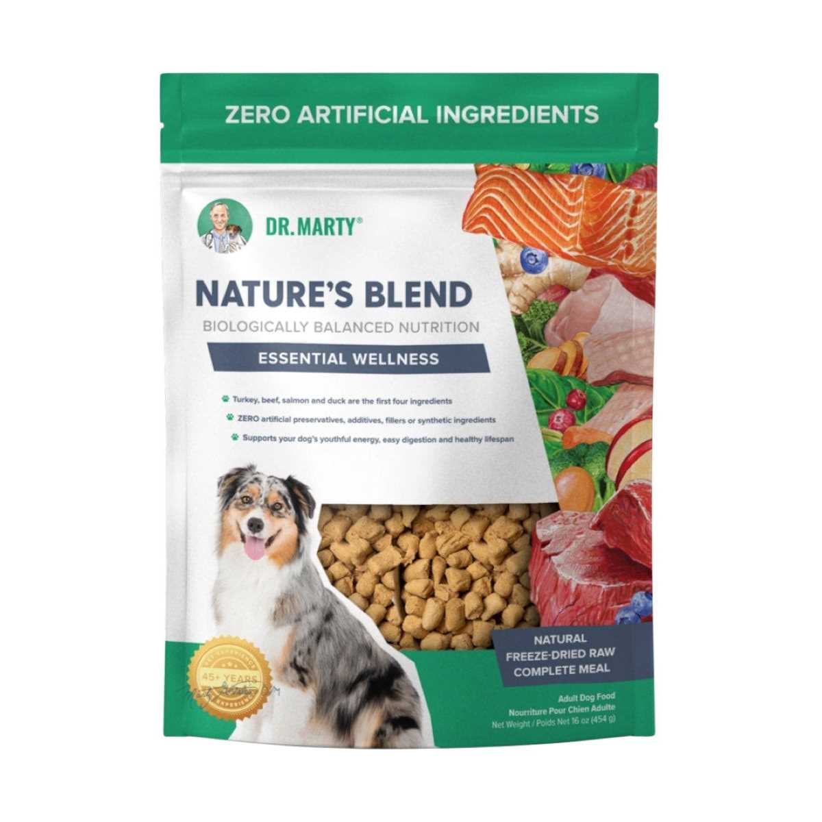 Dr. Marty Nature’s Blend Essential Wellness Freeze-Dried Dog Food