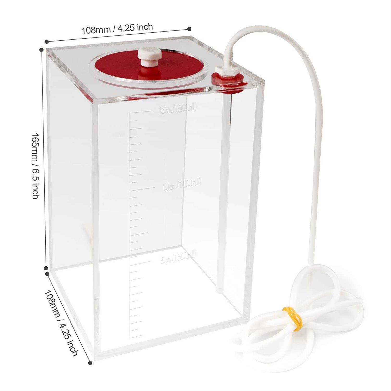 Aquarium Choice Acryli Made Liquid Storage Bucket Dosing Pump Reservoir Container