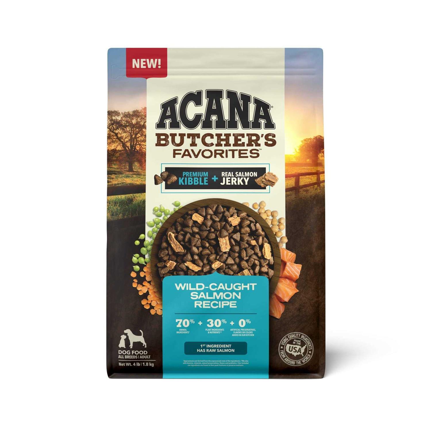 Acana Butcher’s Favorites Wild-Caught Salmon Dry Dog Food