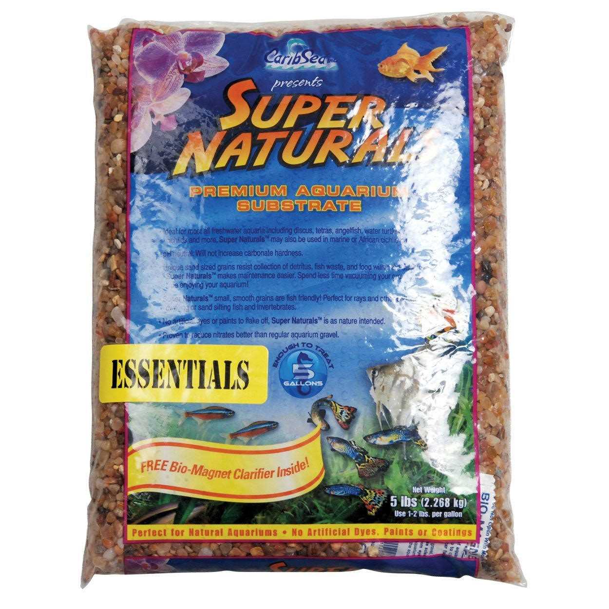 Caribsea 40 lbs Super Natural Essentials Freshwater Gravel Gemstone Creek