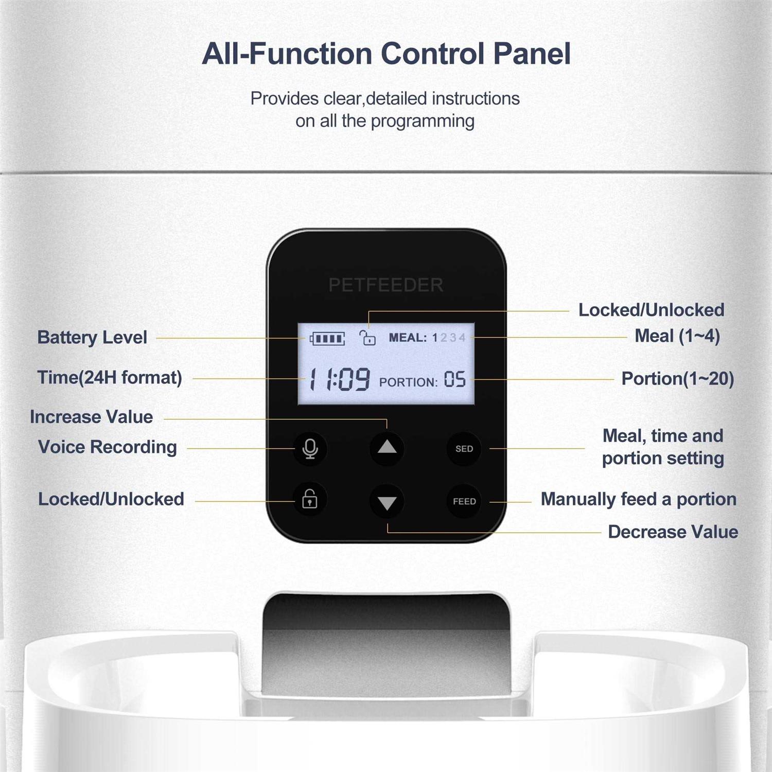 Petdiary Automatic Dog & Cat Feeder