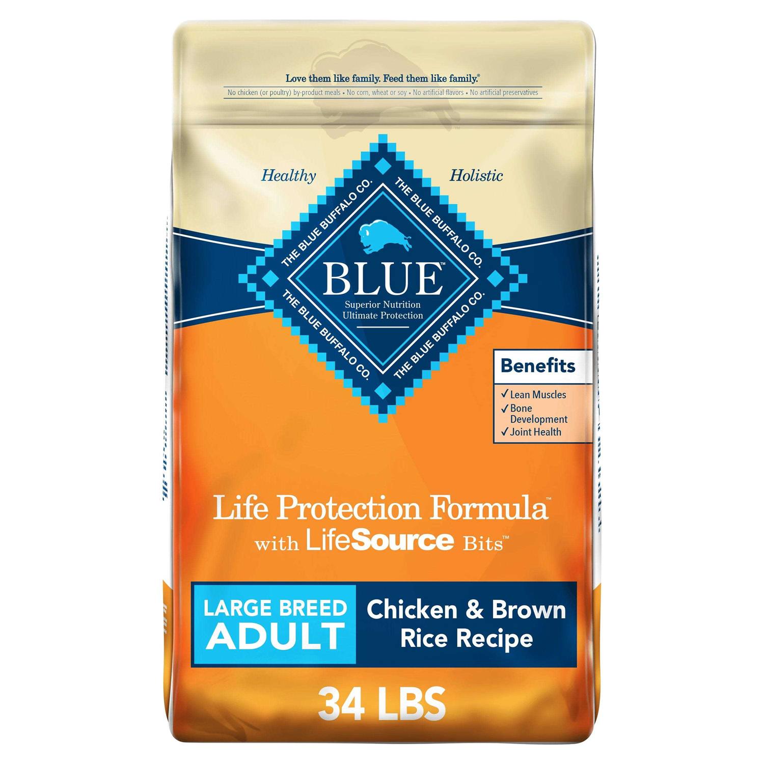 Blue Buffalo Life Protection Formula Natural Adult Large Breed Chicken and Brown Rice Dry Dog Food