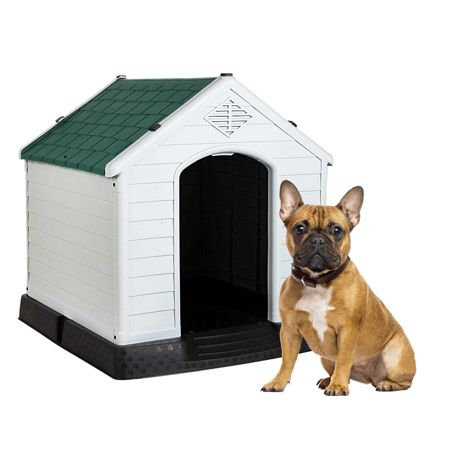Bestpet Large Dog House Insulated Kennel Durable Plastic Dog House for Small Medium Large Dogs Indoor Outdoor Weather & Water Resistant Pet
