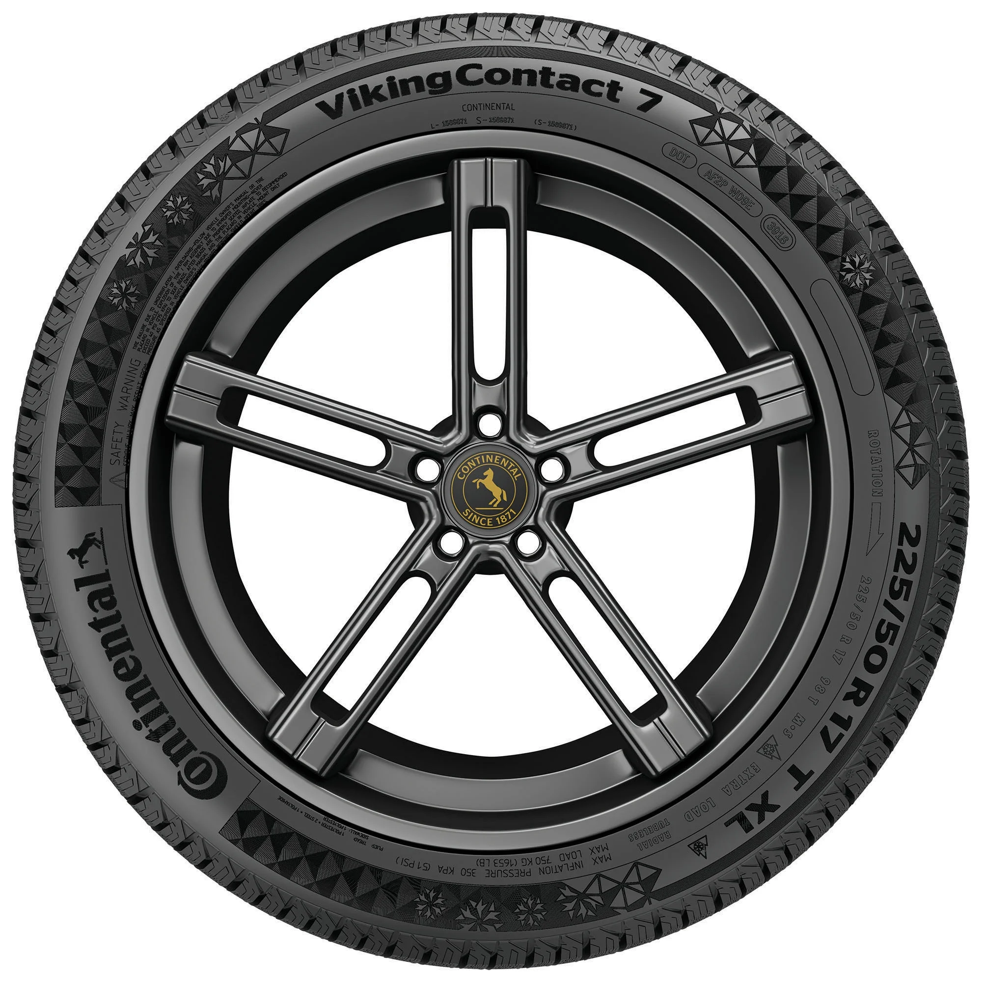 Continental VikingContact 7 Winter 265/65R17 116T XL Passenger Tire
