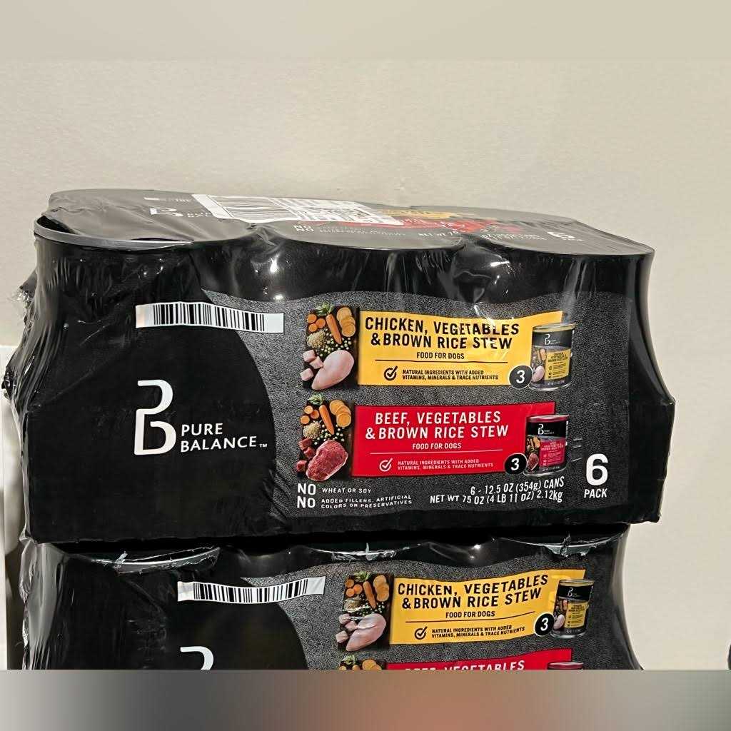 Pure Balance Beef Stew and Chicken Stew Wet Dog Food Variety Pack