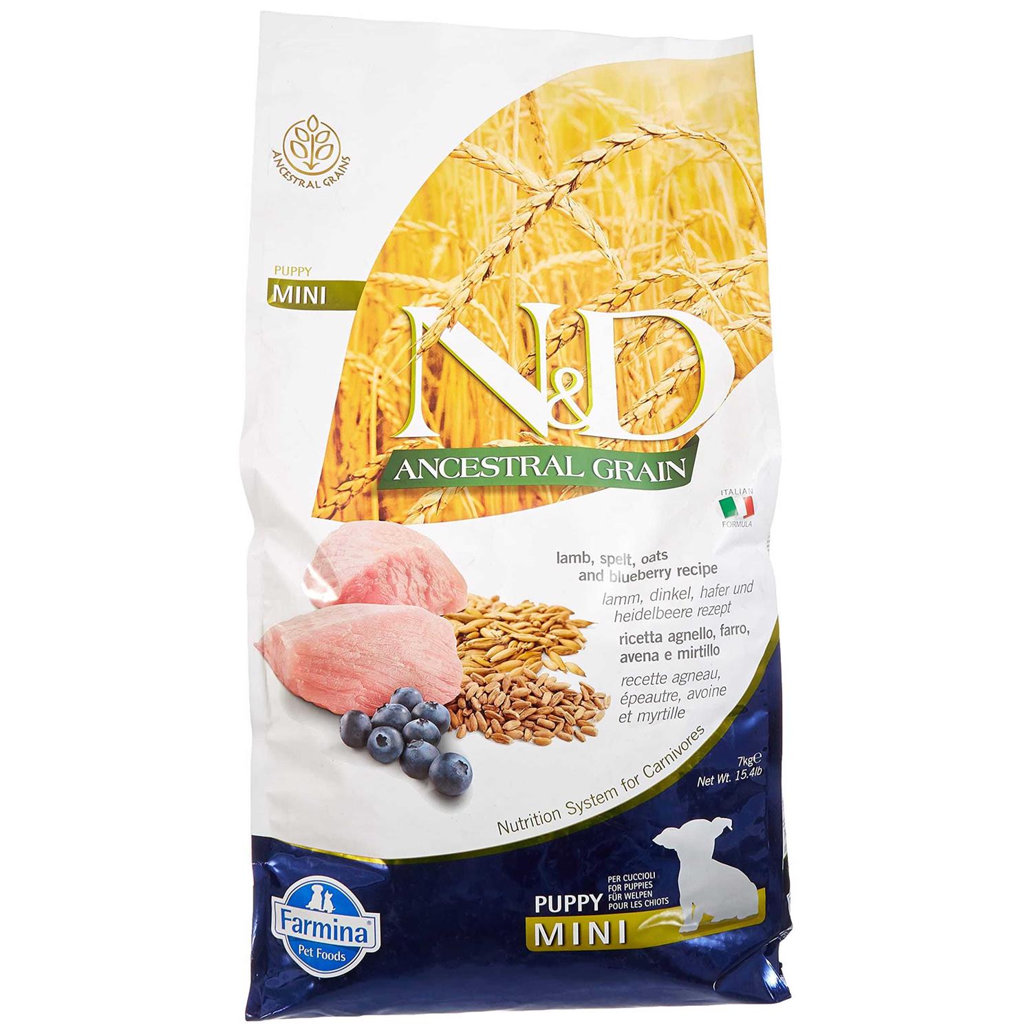 Farmina N&D Ancestral Grain Lamb & Blueberry Dog Dry Food