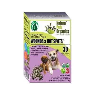 Natura Petz Organics Wound & Hot Spot Starter Pack Dog Supplement, 30 count