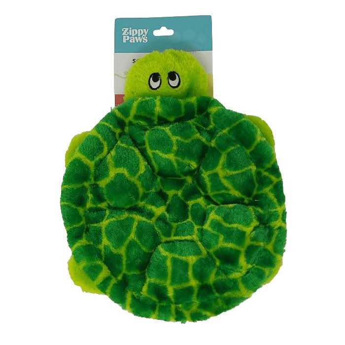 ZippyPaws Squeakie Crawler SlowPoke the Turtle Plush Dog Toy