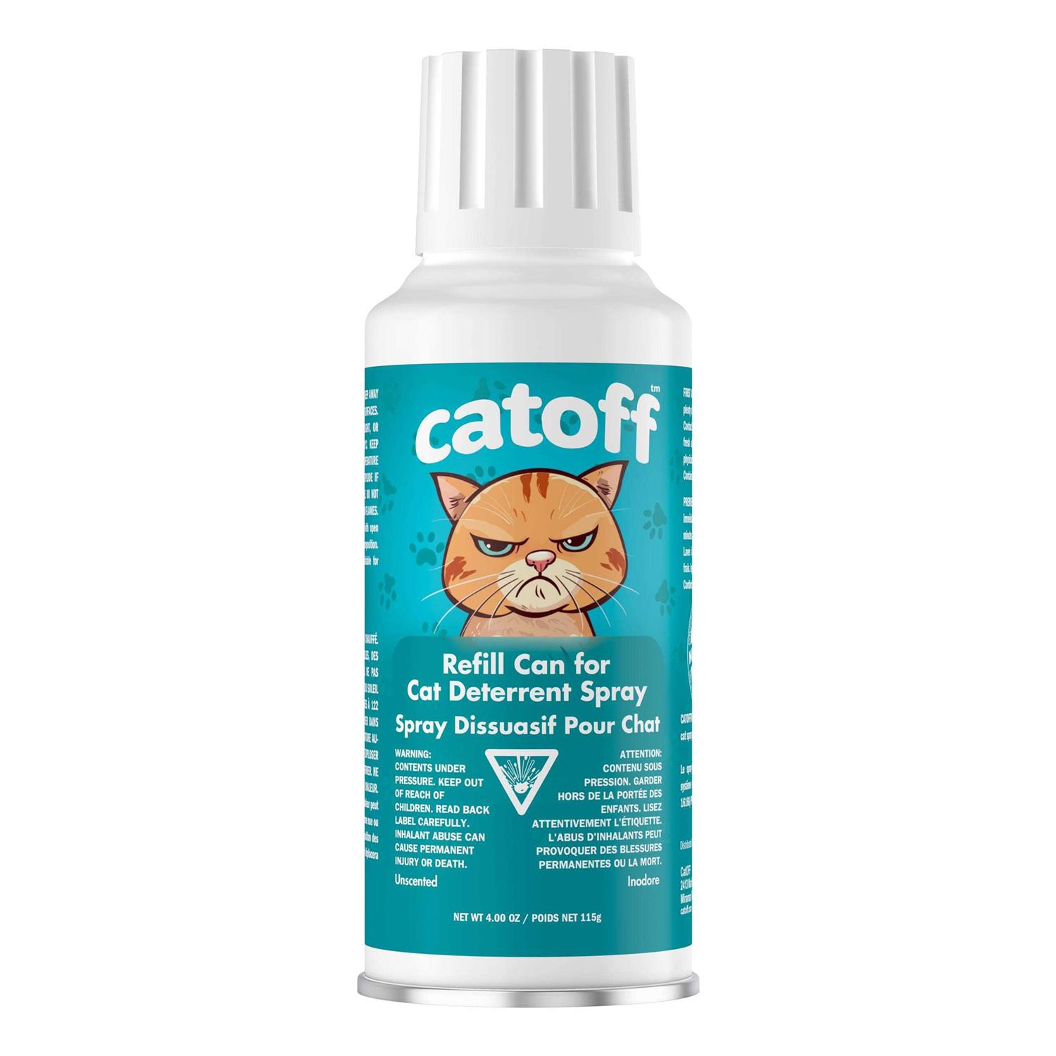 CatOFF Pack Refill Compatible with SSSCAT Indoor Cat Deterrent Spray System