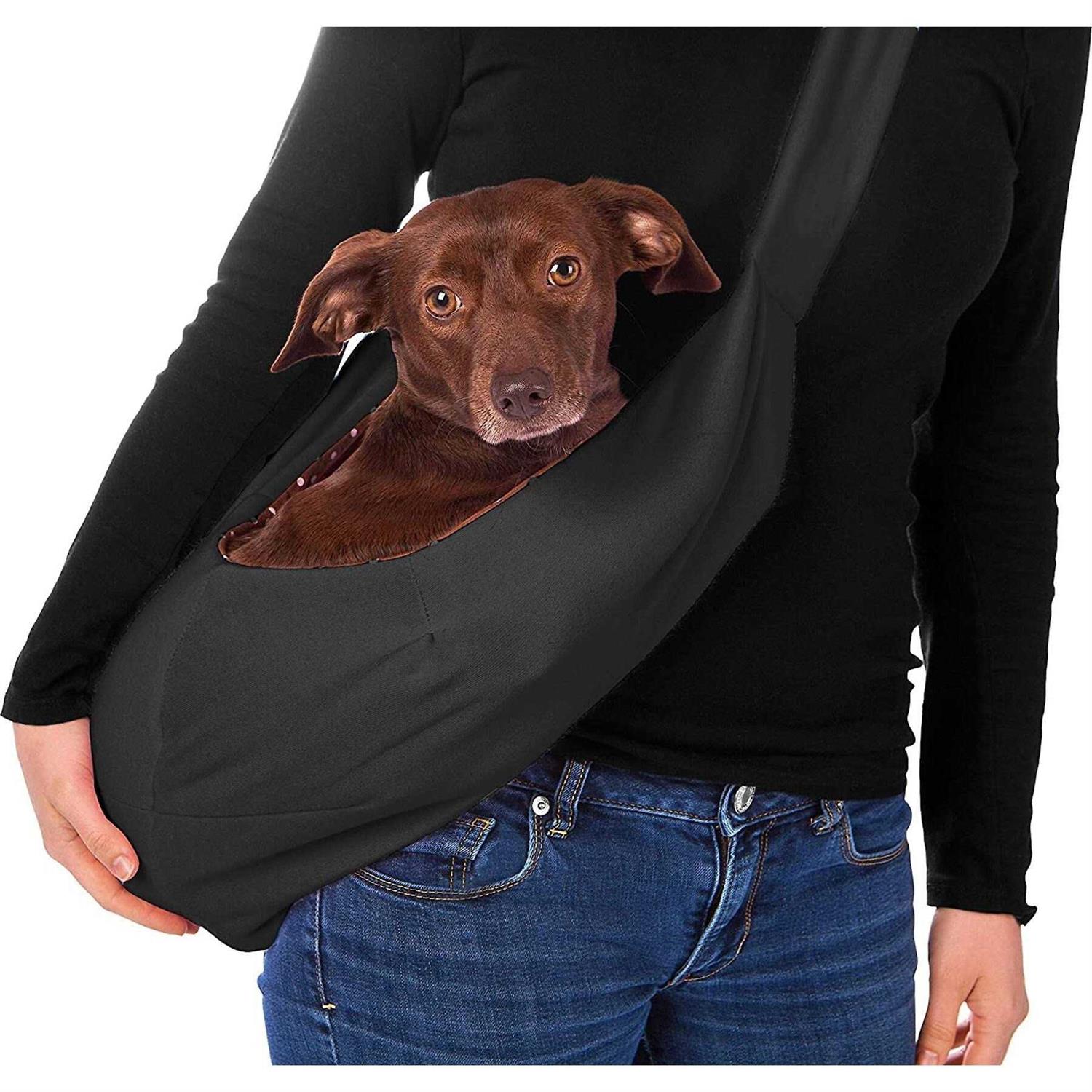Iprimio Dog and Cat Sling Carrier Hands Free Reversible Pet Papoose Bag