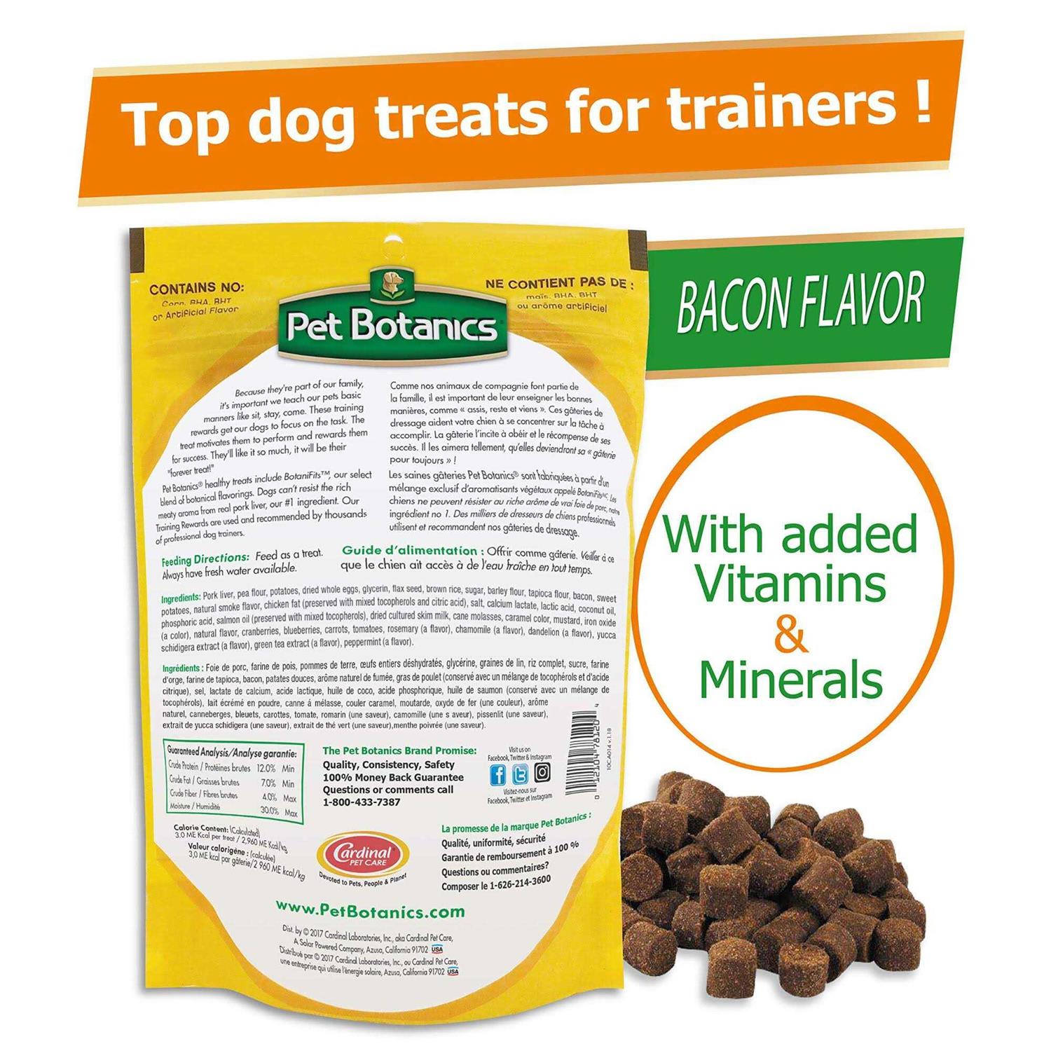 Pet Botanics Training Rewards Dog Treats Bacon