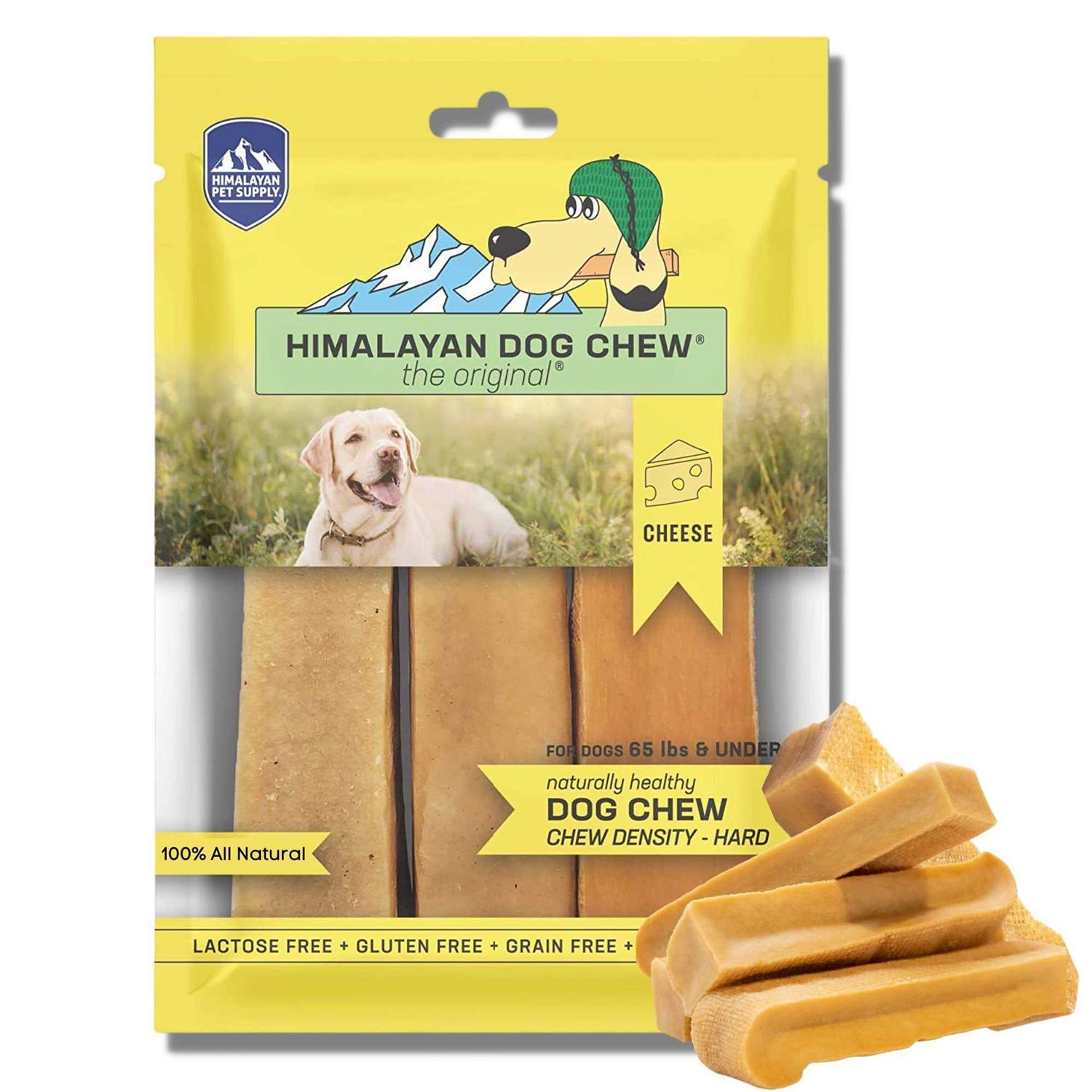 Himalayan Dog Chew Original Yak Cheese Dog Chews, 100% Natural, Long Lasting, Gluten Free, Healthy & Safe Dog Treats, Lactose & Grain Free, Protein