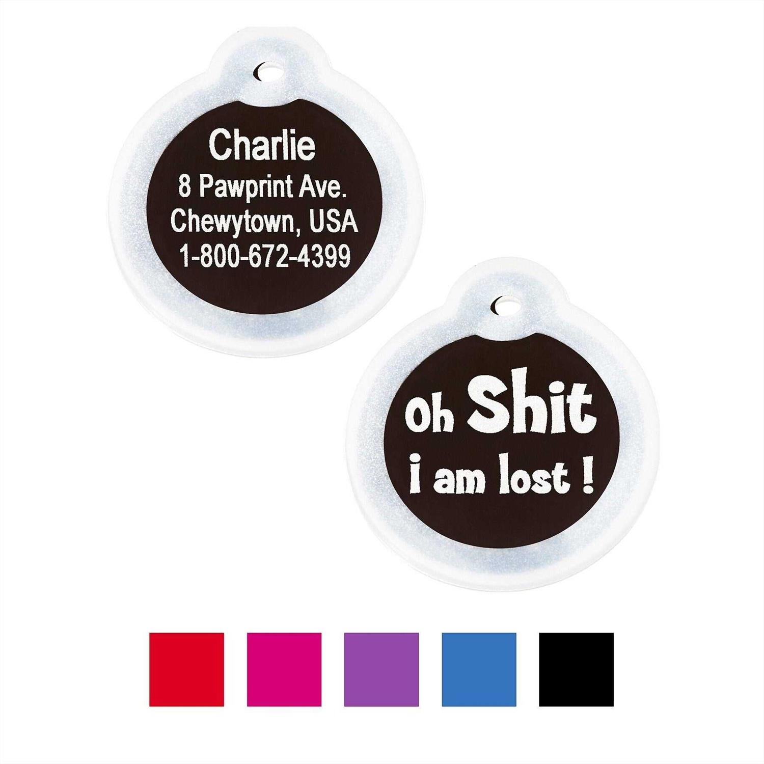 GoTags Anodized Aluminum Personalized Silencer Dog & Cat ID Tag