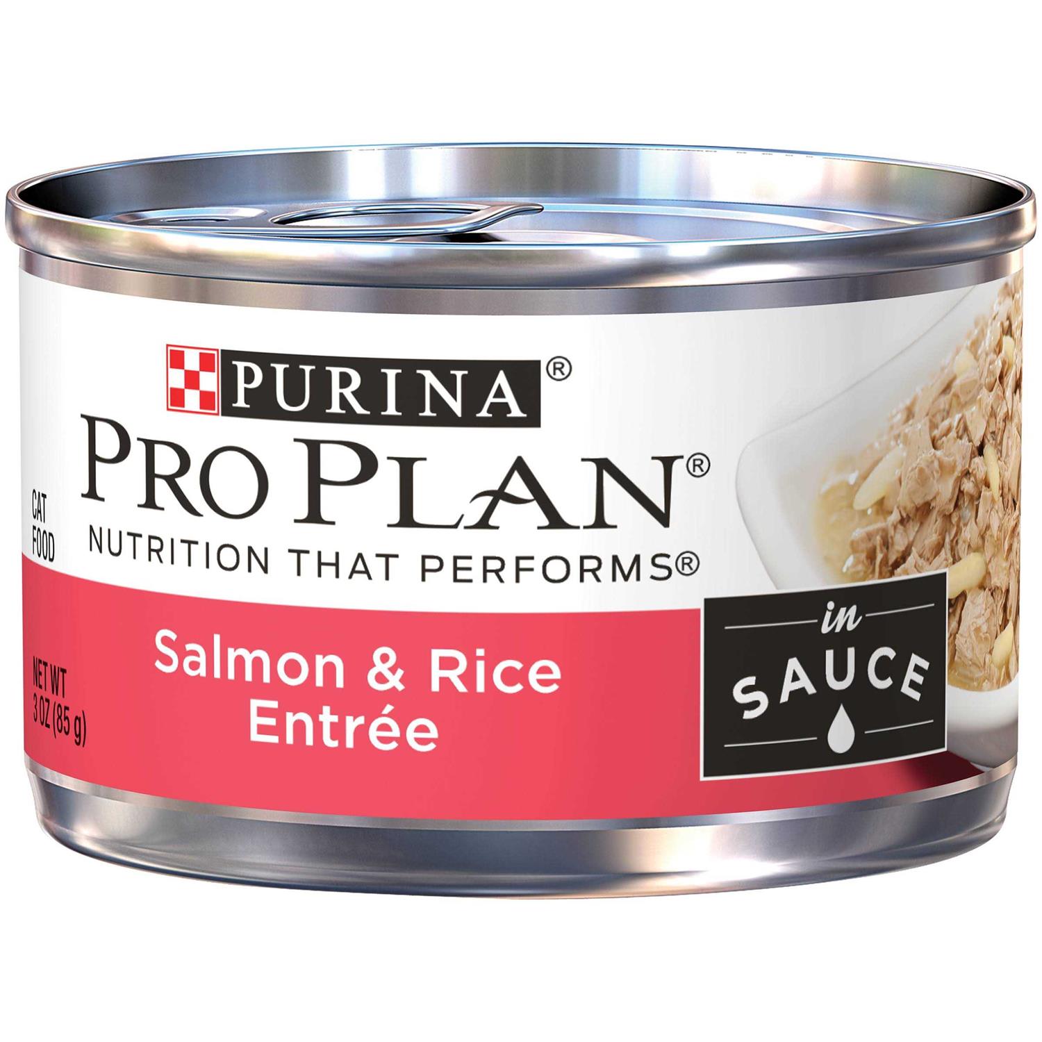 Purina Pro Plan Savor Adult Cat Food Salmon & Rice Entree in Sauce